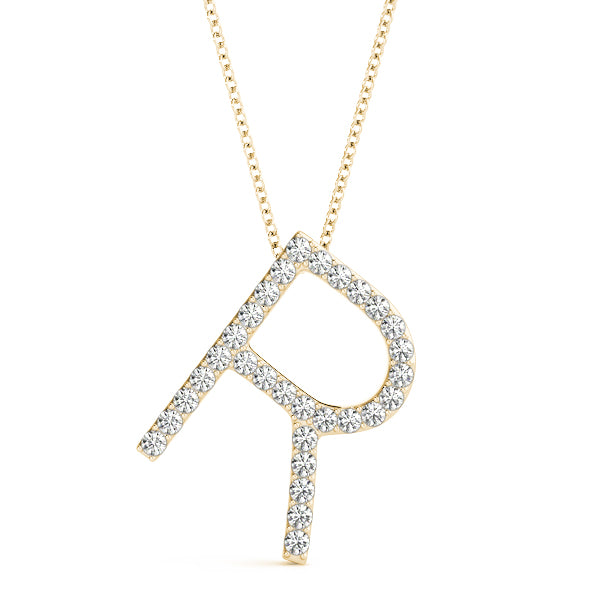 Diamond Initial Pendant · 0.18 ct tw