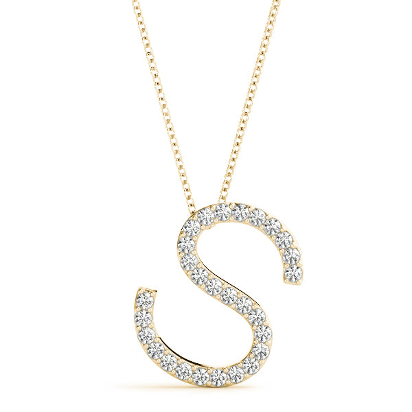 Diamond Initial Pendant · 0.17 ct tw