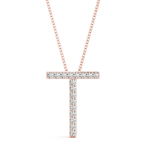 Diamond Initial Pendant · 0.10 ct tw