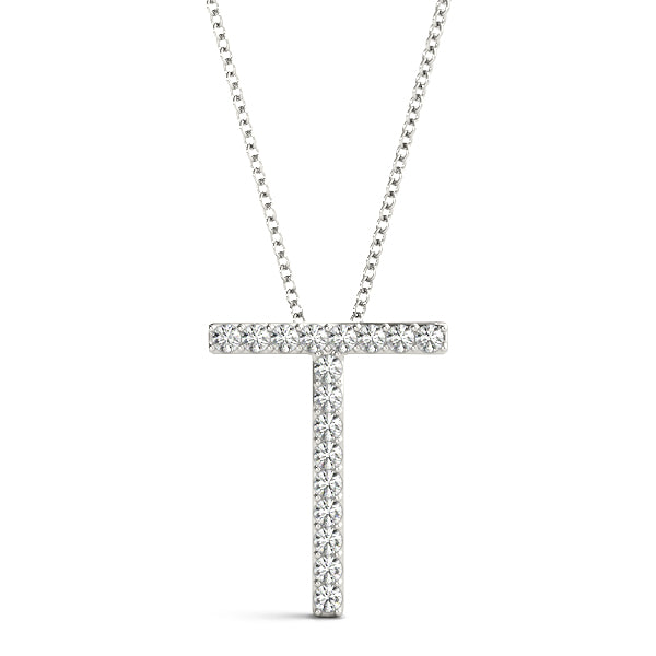 Diamond Initial Pendant · 0.10 ct tw