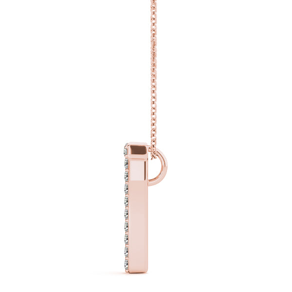 Diamond Initial Pendant · 0.10 ct tw