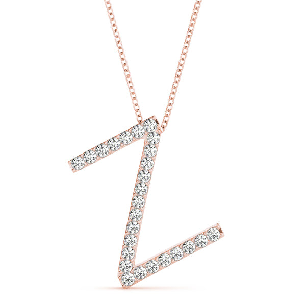 Diamond Initial Pendant · 0.16 ct tw