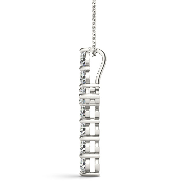 11 Stone Cross Diamond Pendant · 1.10 ct tw