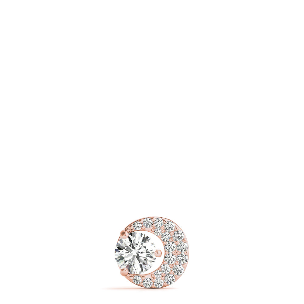 Round Fashion Center Diamond Pendant · 0.64 ct tw