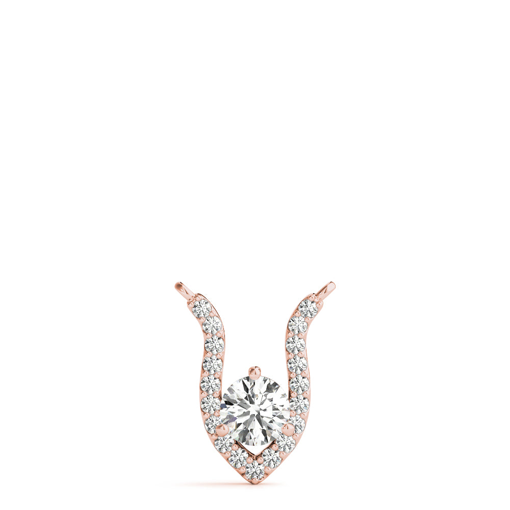 Round Fashion Center Diamond Pendant · 0.40 ct tw