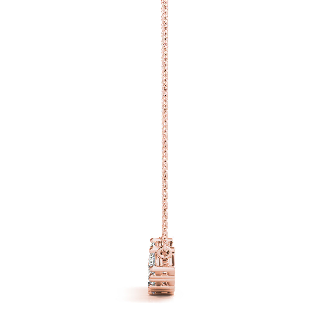 Round Seven-Stone Diamond Pendant · 0.46 ct tw