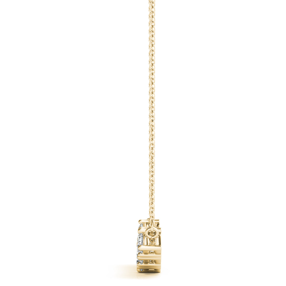 Round Seven-Stone Diamond Pendant · 0.46 ct tw