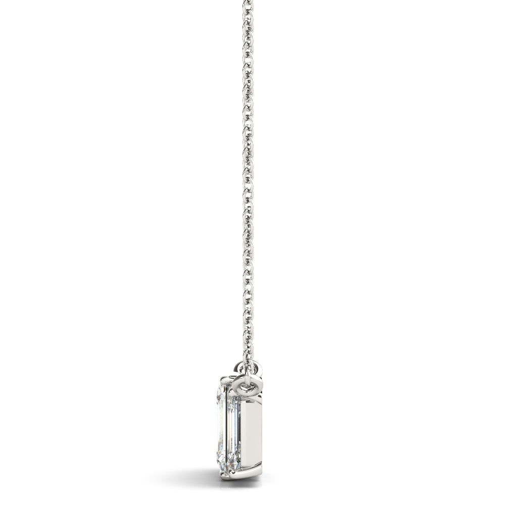 Emerald Three-Stone Cut Diamond Pendant · 1.10 ct tw