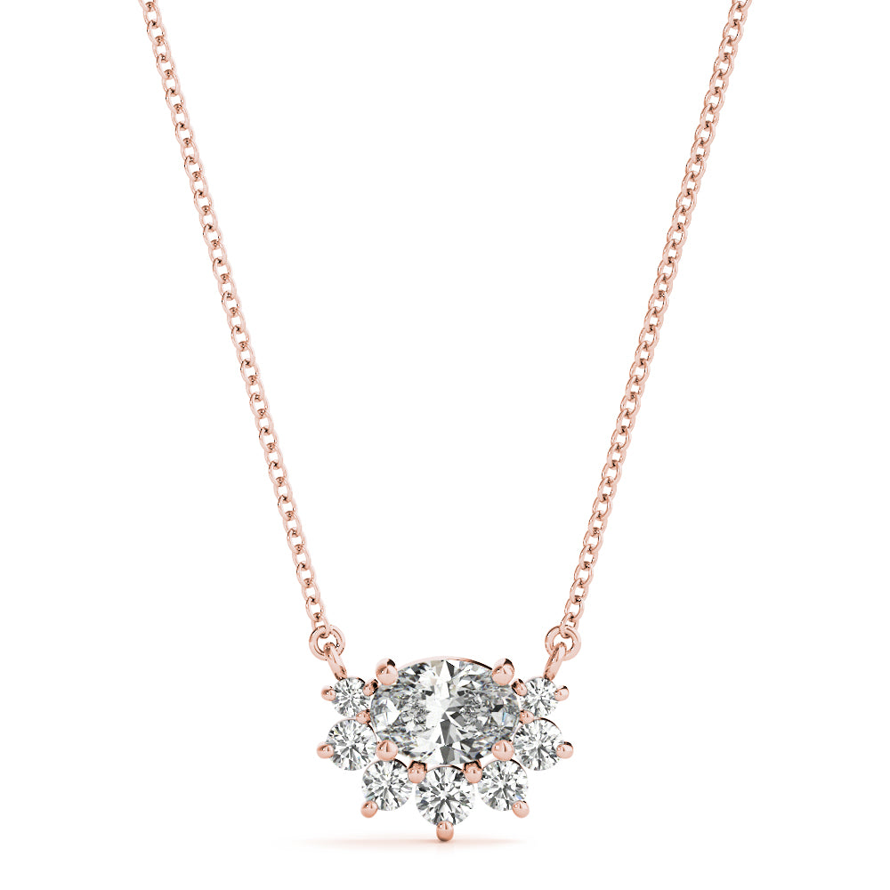 Oval Fashion Diamond Pendant · 0.38 ct tw