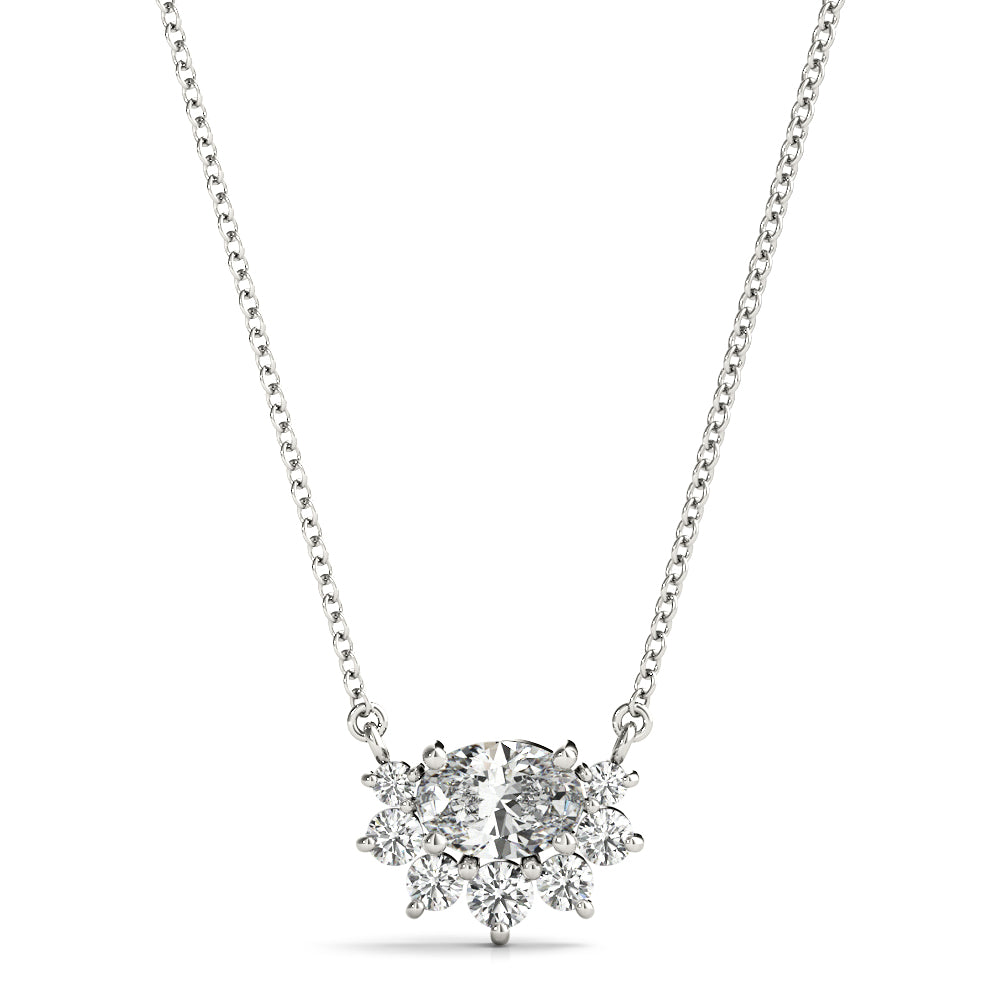 Oval Fashion Diamond Pendant · 0.38 ct tw