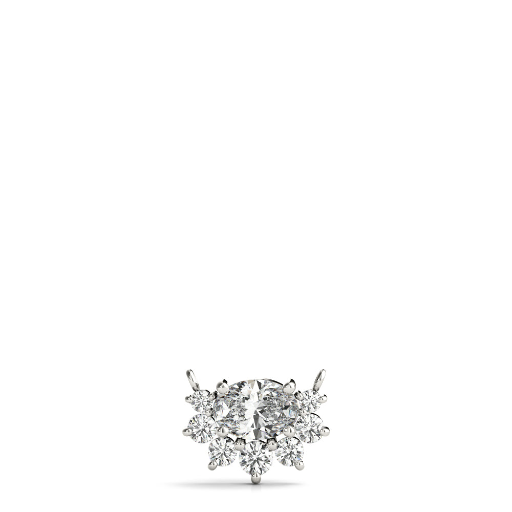 Oval Fashion Diamond Pendant · 0.38 ct tw