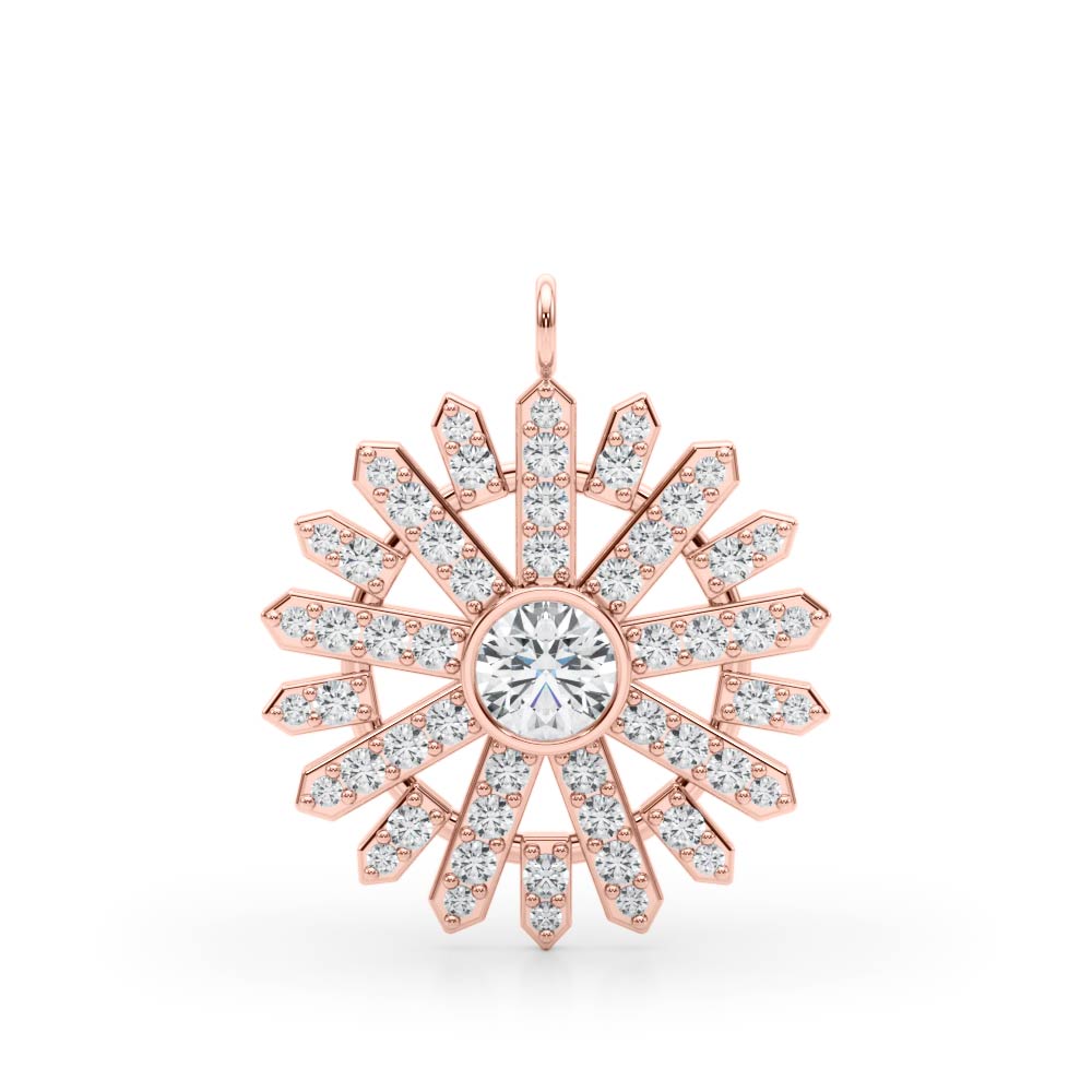 Round Fashion Diamond Pendant · 0.68 ct tw