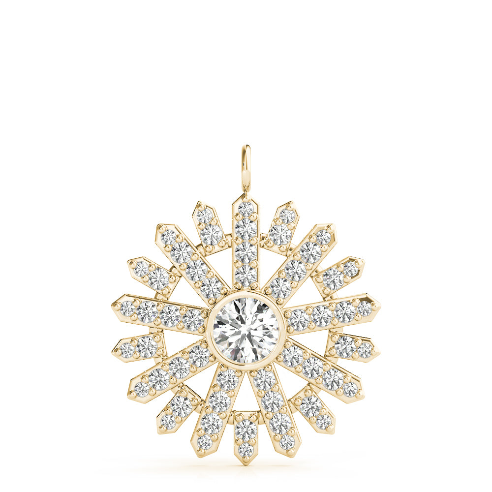 Round Fashion Diamond Pendant · 0.68 ct tw