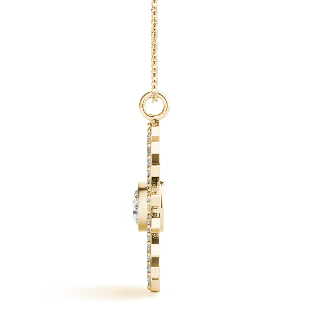 Round Fashion Diamond Pendant · 0.68 ct tw