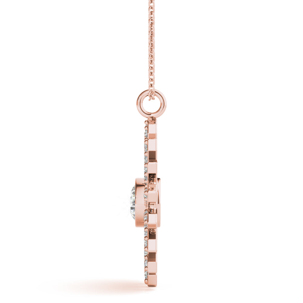 Round Fashion Diamond Pendant · 0.68 ct tw