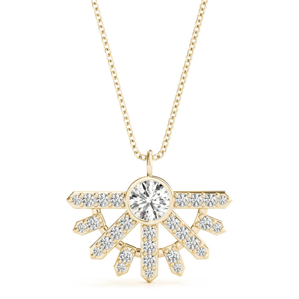 Round Fashion Diamond Pendant · 0.48 ct tw