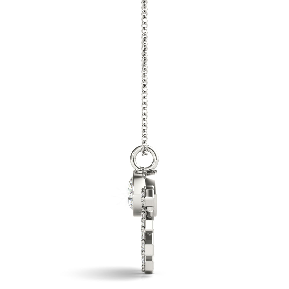 Round Fashion Diamond Pendant · 0.48 ct tw