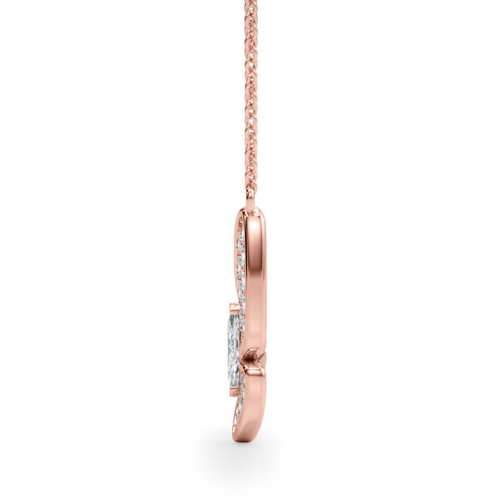 Marquise Butterfly Diamond Pendant · 0.38 ct tw