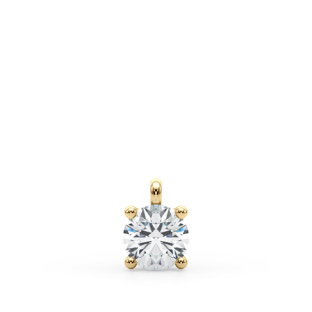Round Diamond Solitaire Pendant · 0.50 ct tw