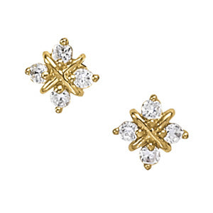 Cluster Diamond Earrings · 0.40 ct tw