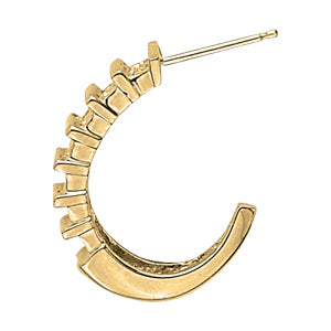 J-hoops Diamond Hoop · 0.98 ct tw