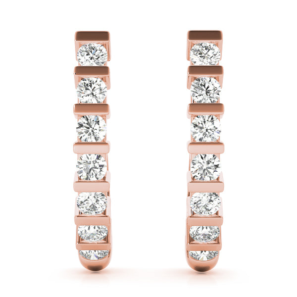 J-hoops Diamond Hoop · 0.70 ct tw