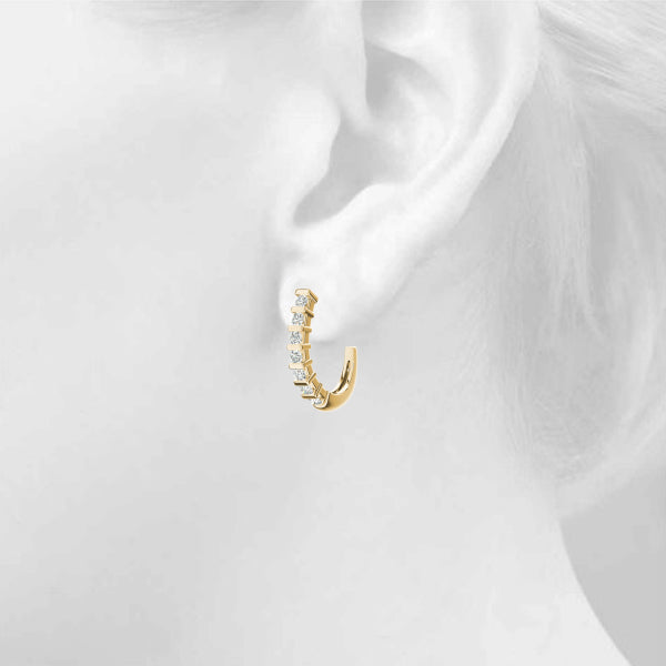 J-hoops Diamond Hoop · 0.70 ct tw