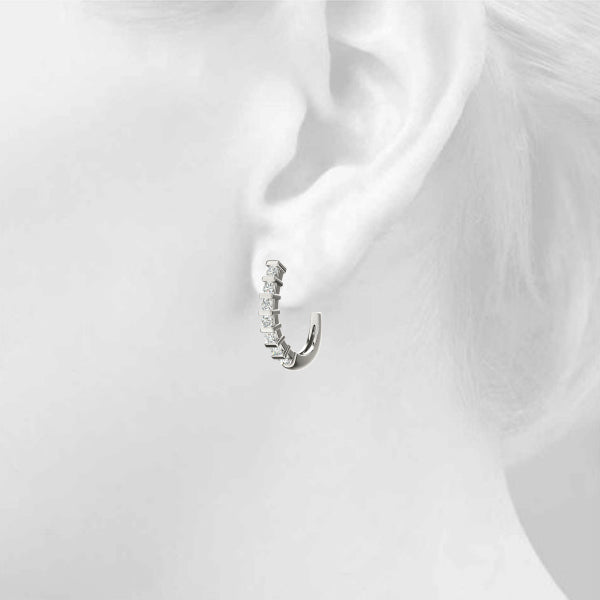 J-hoops Diamond Hoop · 0.70 ct tw