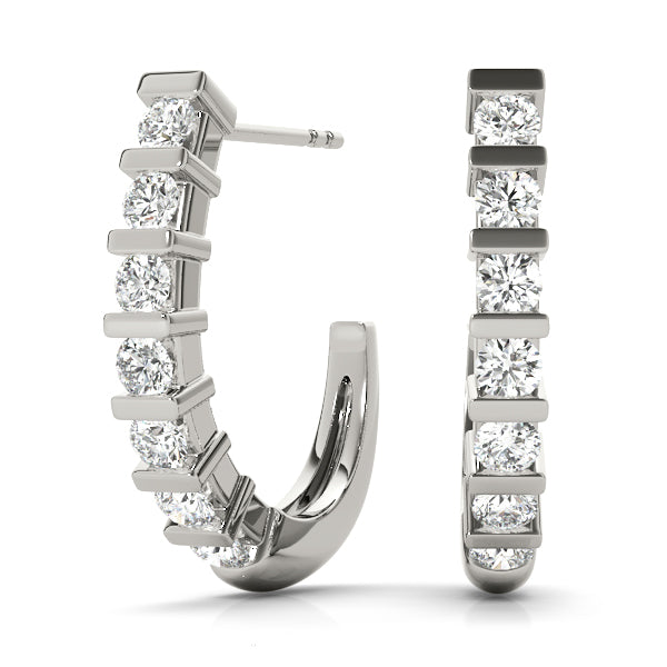 J-hoops Diamond Hoop · 0.70 ct tw