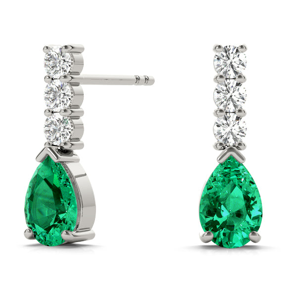 Pear Gemstone Earrings · 0.21 ct tw