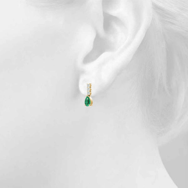 Pear Gemstone Earrings · 0.24 ct tw