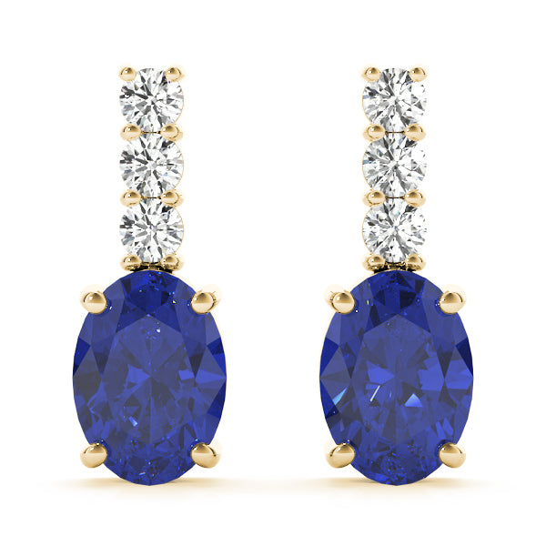 Oval Gemstone Earrings · 0.21 ct tw
