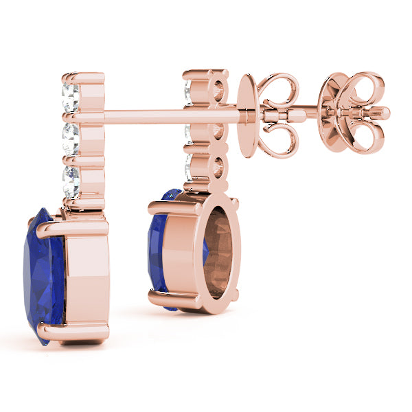 Oval Gemstone Earrings · 0.21 ct tw