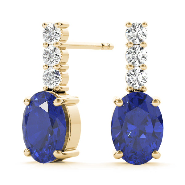 Oval Gemstone Earrings · 0.21 ct tw