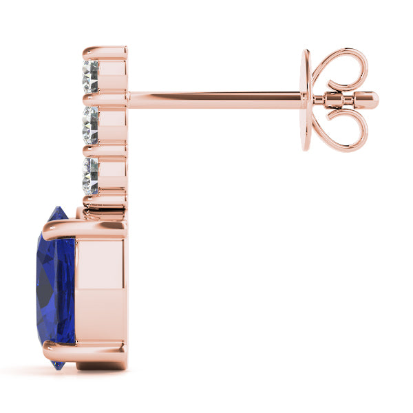 Oval Gemstone Earrings · 0.21 ct tw