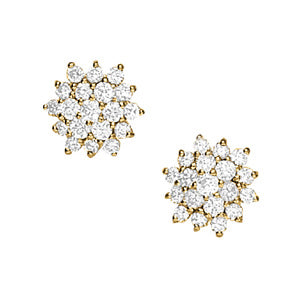 Cluster Diamond Earrings · 2.00 ct tw