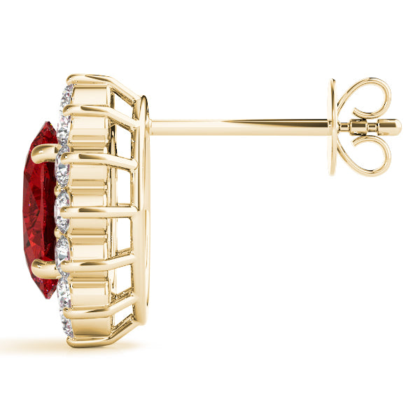 Oval Gemstone Earrings · 0.84 ct tw