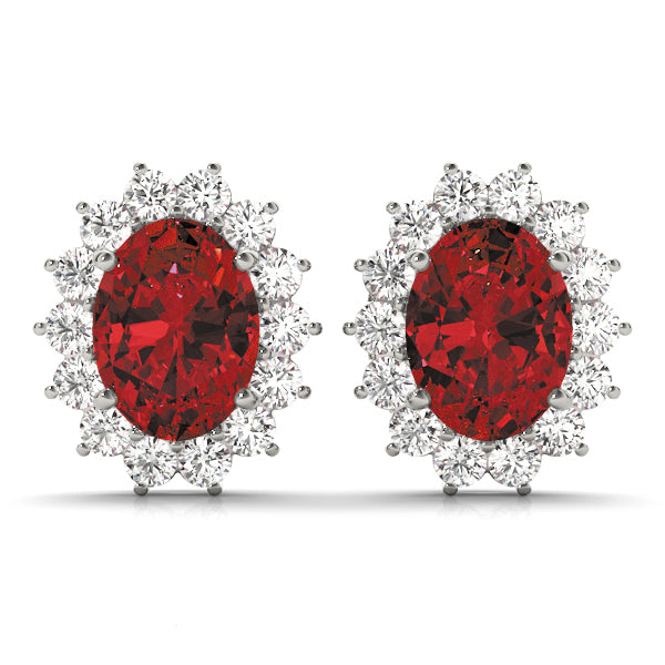 Oval Gemstone Earrings · 0.84 ct tw