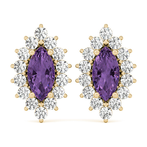Marquise Gemstone Earrings · 0.32 ct tw