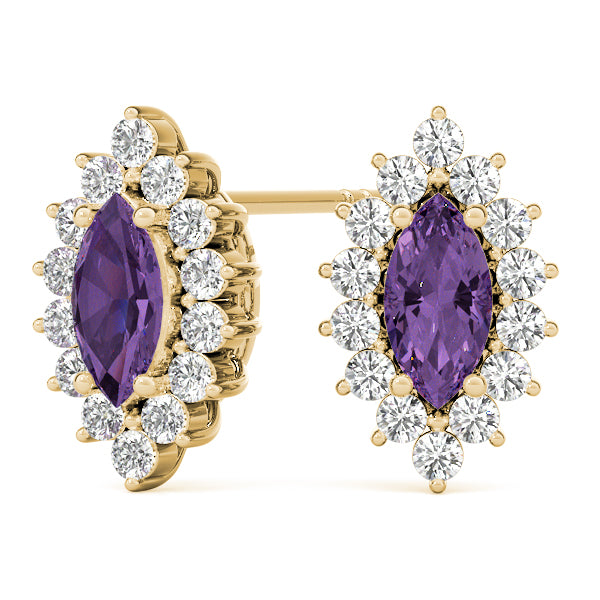Marquise Gemstone Earrings · 0.32 ct tw