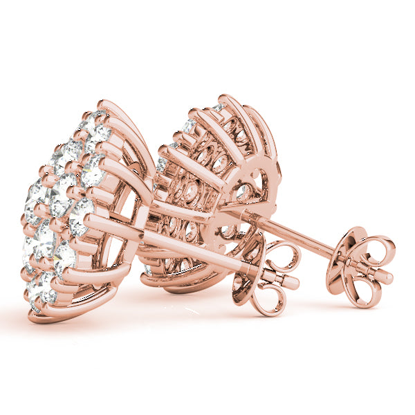 Cluster Diamond Earrings · 1.00 ct tw