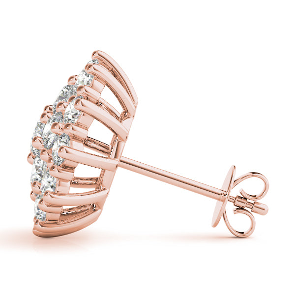 Cluster Diamond Earrings · 1.00 ct tw