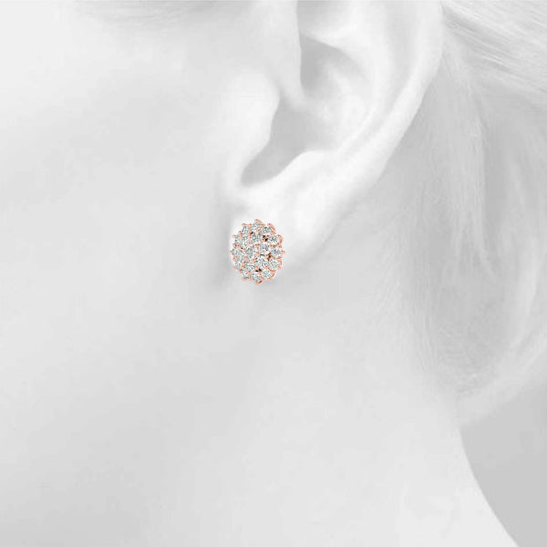 Cluster Diamond Earrings · 1.00 ct tw