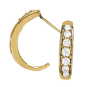 J-hoops Diamond Hoop · 0.84 ct tw