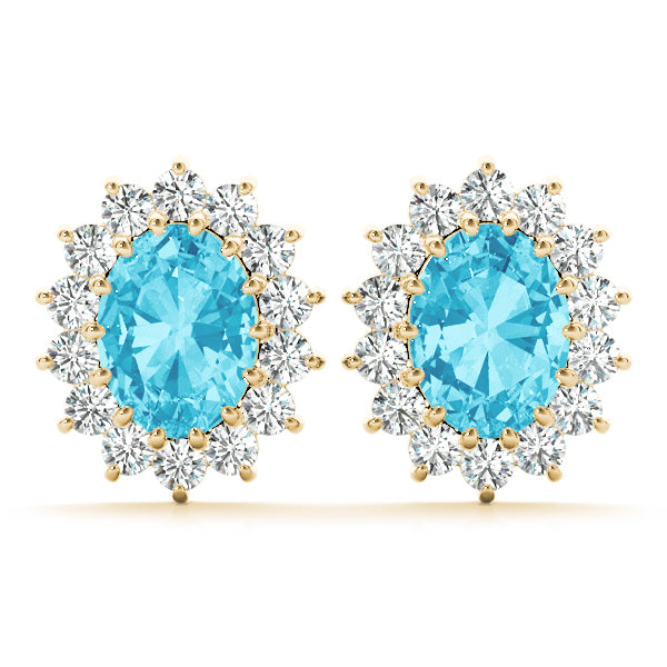 Oval Gemstone Earrings · 0.70 ct tw