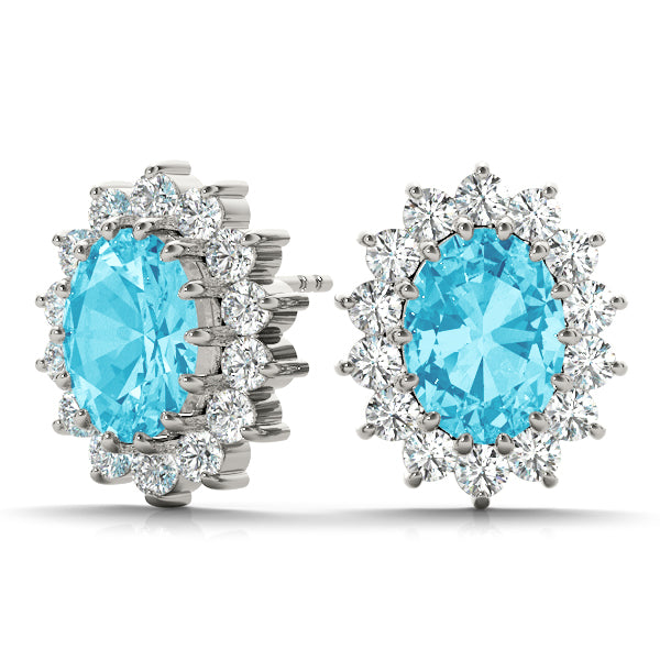 Oval Gemstone Earrings · 0.70 ct tw