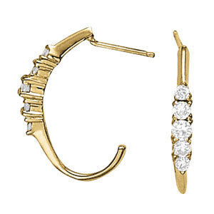 J-hoops Diamond Hoop · 0.46 ct tw