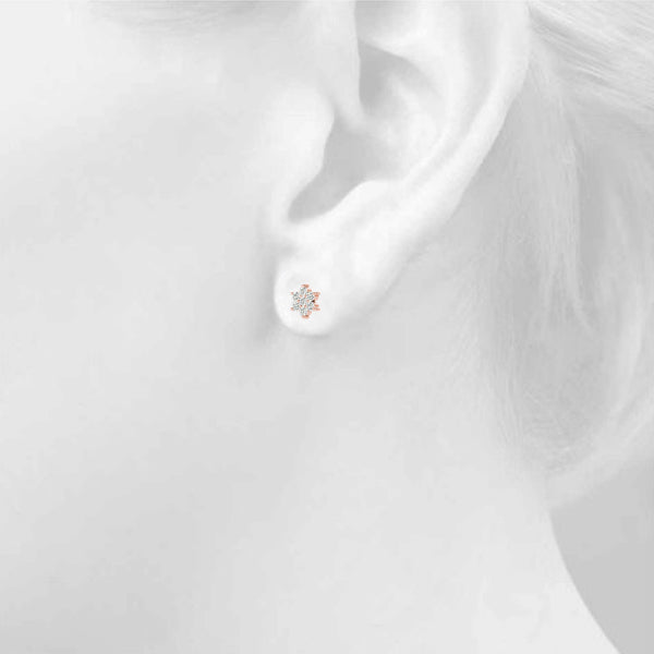 Cluster Diamond Earrings · 0.21 ct tw