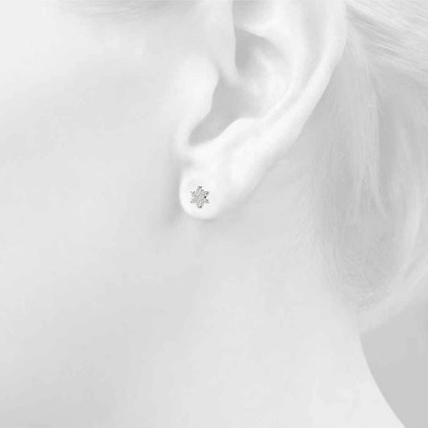 Cluster Diamond Earrings · 0.21 ct tw