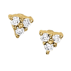 Cluster Diamond Earrings · 0.15 ct tw